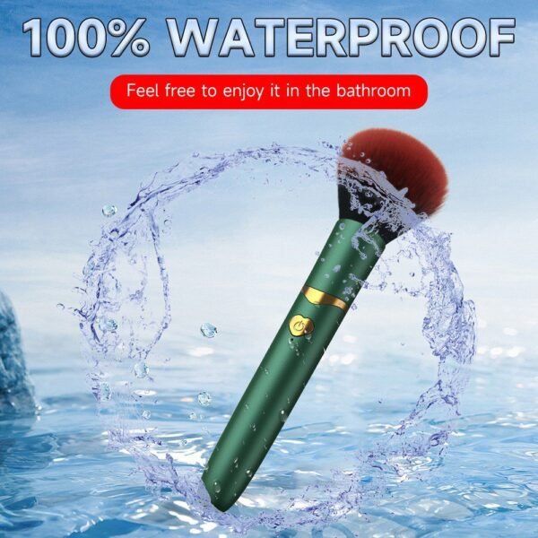 Char hair brush vibrating stick make-up brush massage AV stick electric jump egg female masturbator