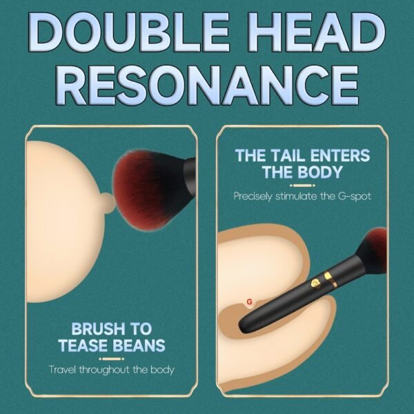 Char hair brush vibrating stick make-up brush massage AV stick electric jump egg female masturbator