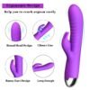 Double-head masturbation device with char vibrating bar