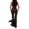 Sexy gauze skin-friendly pants Summer beach see-through sunscreen pants Wide leg pants