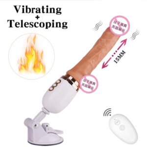 Lectric telescopic vibration masturbation device for female remote-control gun machine full-automatic extraction and insertion simulation penis