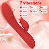 Tongue licking, double tapping, vibrating AV stick, vibrating massage stick for female masturbator