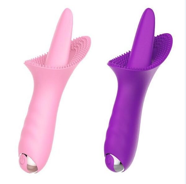 Ilicone vibrate rod vibrating tongue female tongue-licking masturbation device