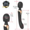 Dual-head vibration char AV stick G-spot orgasm portable female massage stick