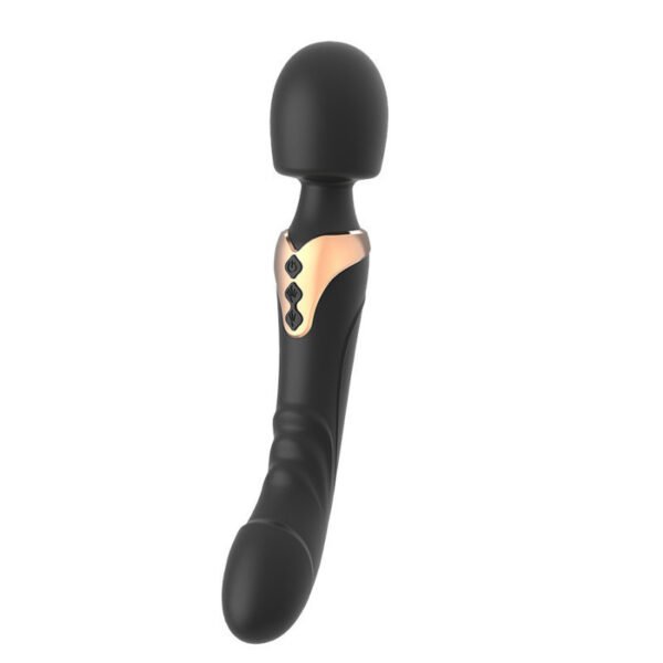 Dual-head vibration char AV stick G-spot orgasm portable female massage stick