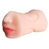 Male airplane cup three-point reverse mould double-head tongue licking name device mouth masturbation device