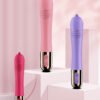 Warming tongue licking female penis vibrating stick masturbator AV massage stick