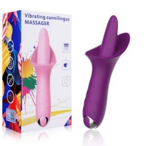 Ilicone vibrate rod vibrating tongue female tongue-licking masturbation device