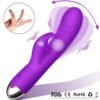 Double-head masturbation device with char vibrating bar