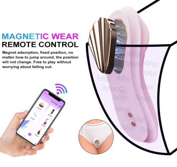 New Magnet Strongly Absorbs Female Wearable Wireless Remote Control APP Vibrating Jumping Egg Clitoral Stimulation