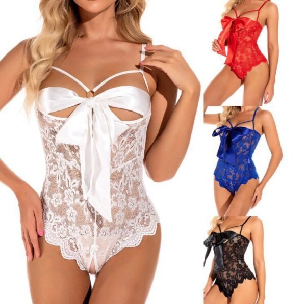 Lace cut-out corset