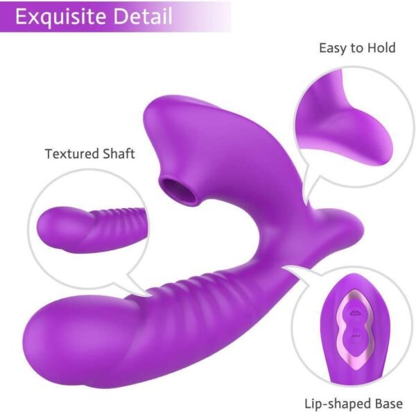 Vibrating rod female wearing sucking 10-frequency vibrating female masturbator
