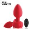 Luminous sex toy vestibular stimulation wireless remote control vibrating rose silicone anal plug