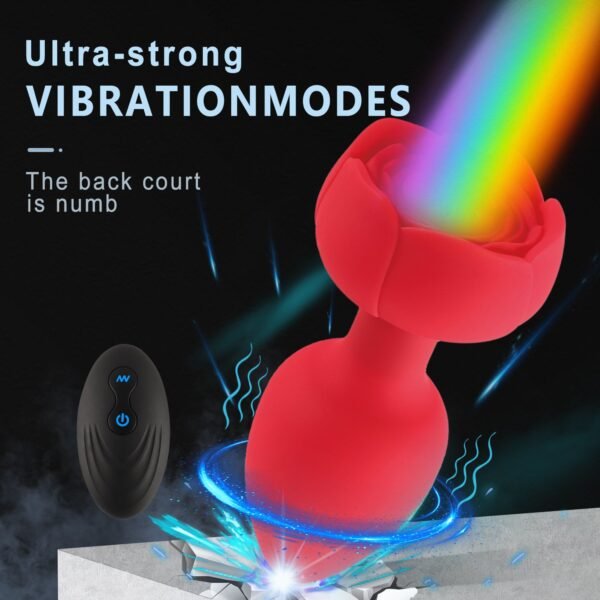 2025/06/1688_image_share_2d8ed2dffd81f9f1a68d18f43345a639.jpg Luminous sex toy vestibular stimulation wireless remote control vibrating rose silicone anal plug