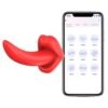 Female simulated tongue wearing jumping egg masturbator wireless remote control APP remote control