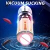 Lectric male masturbation device with intelligent pronunciation, full-automatic suck, vibration and warming airplane cup