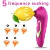 Female 5-frequency rose sucking device honey bean teasing sucking vagina sex appeal masturbation stick second tide vibration stick