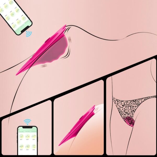 Charging APP wireless remote control vibrating massage appliance heart-shaped invisible wearing jumping egg