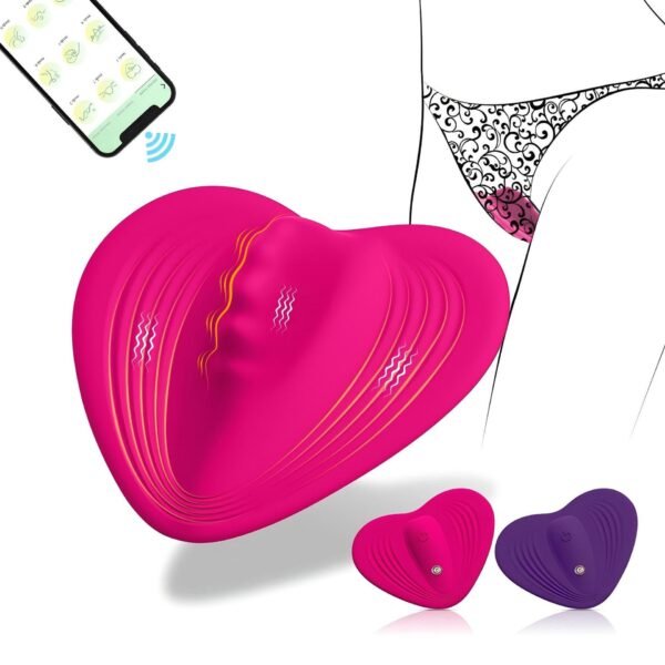Charging APP wireless remote control vibrating massage appliance heart-shaped invisible wearing jumping egg