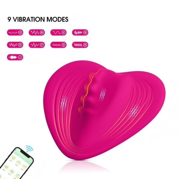 Charging APP wireless remote control vibrating massage appliance heart-shaped invisible wearing jumping egg
