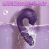 Char double-head sucking and flap vibrating rod electric female masturbator 10-frequency vibration climax