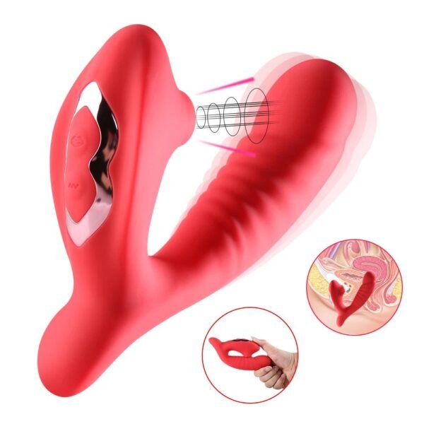 Vibrating rod female wearing sucking 10-frequency vibrating female masturbator