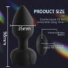 Luminous sex toy vestibular stimulation wireless remote control vibrating rose silicone anal plug