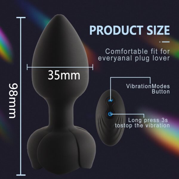 2025/06/1688_image_share_651ef8b670446d95e45b59fdeded00ae.jpg Luminous sex toy vestibular stimulation wireless remote control vibrating rose silicone anal plug