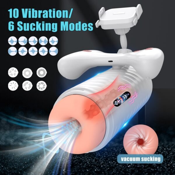 Airplane cup male electric full-automatic telescopic game handle vibrate sucking masturbation device mobile phone video suppor
