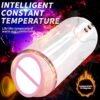 Lectric male masturbation device with intelligent pronunciation, full-automatic suck, vibration and warming airplane cup