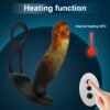 Male masturbation device capable of pul prostate climax massager and war with vestibule double-ring anal plug vibrating rod