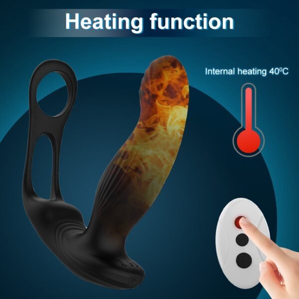 Male masturbation device capable of pul prostate climax massager and war with vestibule double-ring anal plug vibrating rod