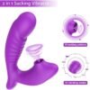 Vibrating rod female wearing sucking 10-frequency vibrating female masturbator