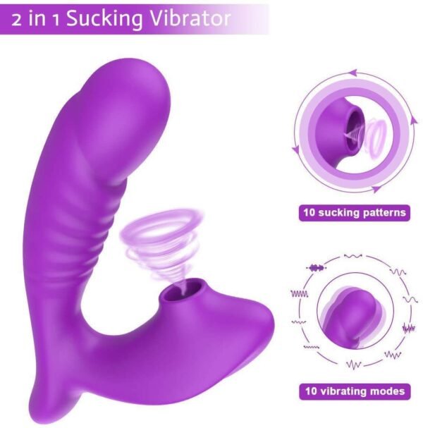 Vibrating rod female wearing sucking 10-frequency vibrating female masturbator