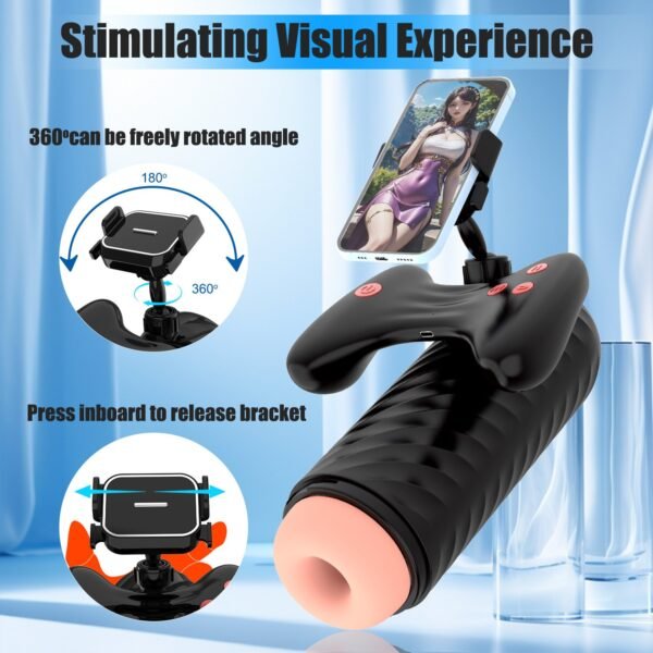 Airplane cup male electric full-automatic telescopic game handle vibrate sucking masturbation device mobile phone video suppor
