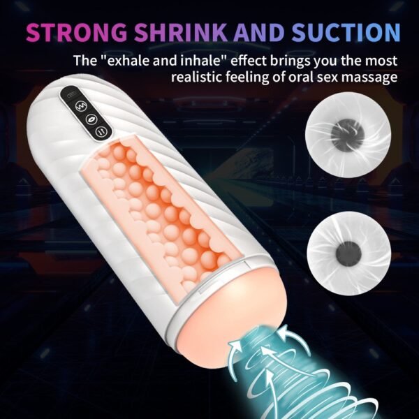 Multifunctional telescopic airplane cup male masturbator male full-automatic cup clamp sucking cup