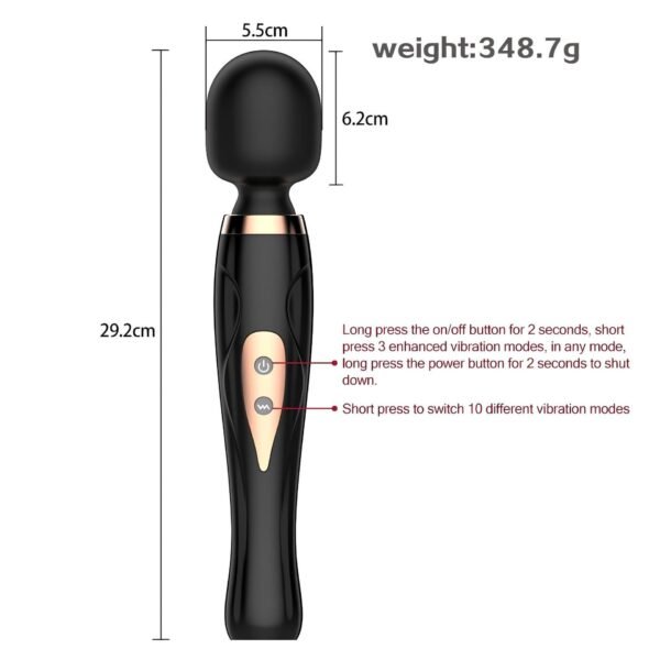 Char strong vibration AV vibrating rod female massage 10-frequency G-point vibration