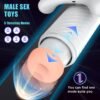 Airplane cup male electric full-automatic telescopic game handle vibrate sucking masturbation device mobile phone video suppor