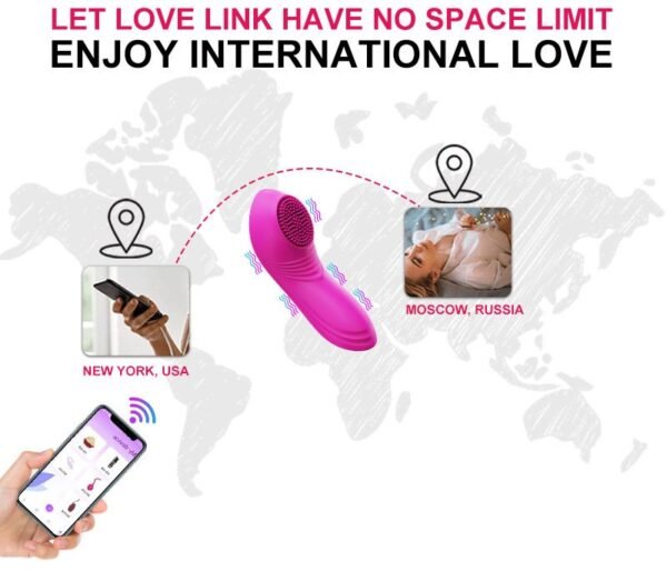 New Magnet Strongly Absorbs Female Wearable Wireless Remote Control APP Vibrating Jumping Egg Clitoral Stimulation