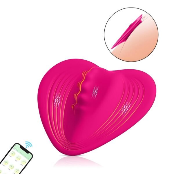 Charging APP wireless remote control vibrating massage appliance heart-shaped invisible wearing jumping egg