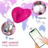 Charging APP wireless remote control vibrating massage appliance heart-shaped invisible wearing jumping egg