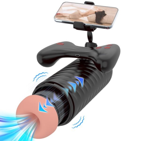 Airplane cup male electric full-automatic telescopic game handle vibrate sucking masturbation device mobile phone video suppor