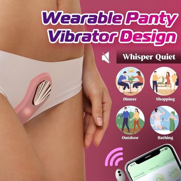 New Magnet Strongly Absorbs Female Wearable Wireless Remote Control APP Vibrating Jumping Egg Clitoral Stimulation