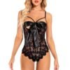Lace cut-out corset
