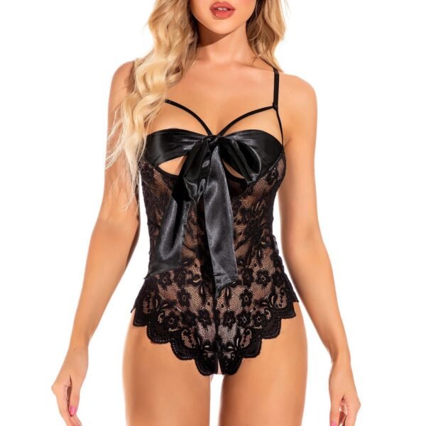 Lace cut-out corset