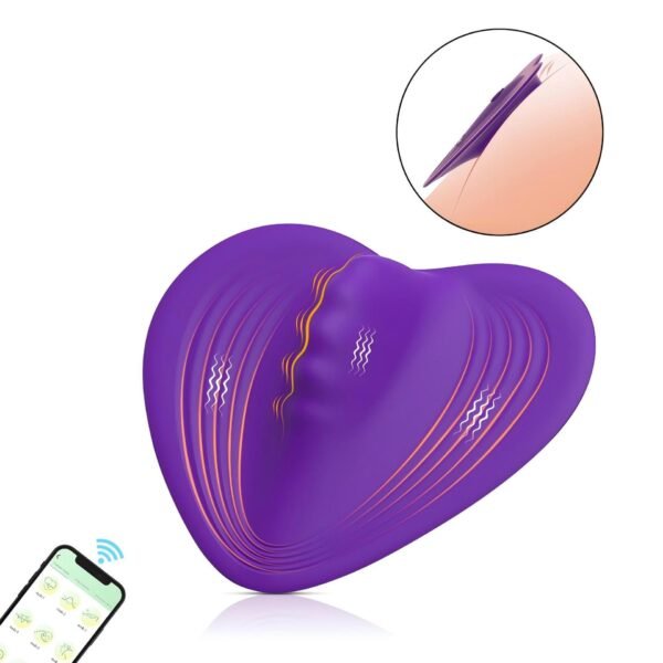 Charging APP wireless remote control vibrating massage appliance heart-shaped invisible wearing jumping egg