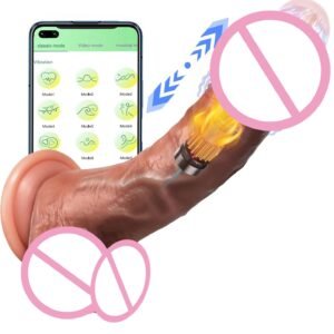 Roman Emperor Large Wireless Remote Control APP Telescopic Swing Warming Rod Simulated Phallus