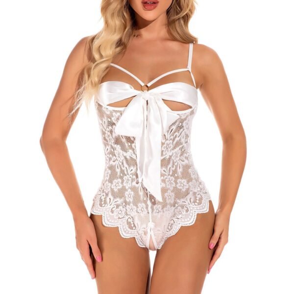 Lace cut-out corset