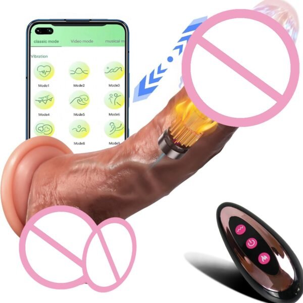 2025/06/1688_image_share_ff7419238dbb3d8c6cba98b74a274ccd.jpg Roman Emperor Large Wireless Remote Control APP Telescopic Swing Warming Rod Simulated Phallus