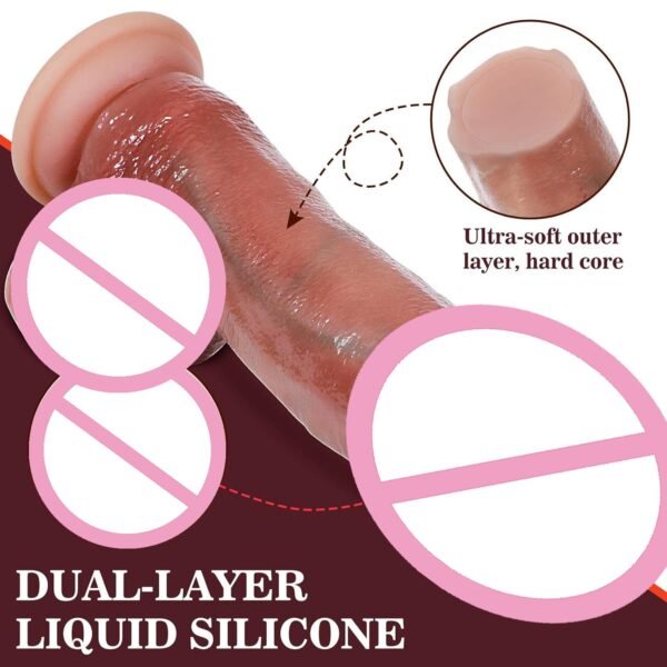 Imulate liquid silica gel penis for women